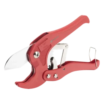 Cortadora de Tubos y Mangueras / Capacidad 42 mm (1-5/8") / Acero al Manganeso / Mecanismo de Trinquete / Diseño Triangular / Múltiples Materiales