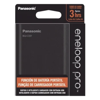 Cargador de Baterías 2 en 1 / Power Bank / 4 Slots / AA y AAA Ni-MH / Carga Individual y Simultánea