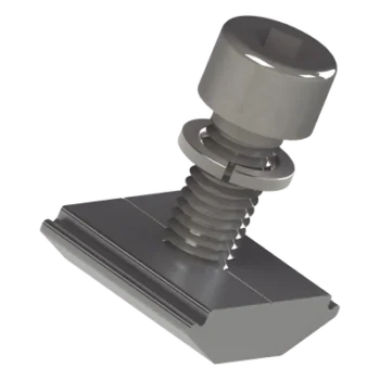 Conector N / Riel 5 y 8 / Aluminio Anodizado / Fijación por Tornillo