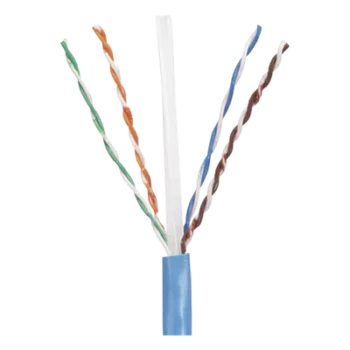 Bobina UTP Cat 5e / 305 m (1000 ft) / 24 AWG Cobre Sólido / PVC CM / 4 Pares / Azul