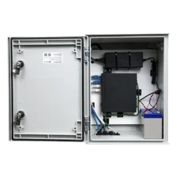Kit de Gabinete de Poliéster IP65 / Switch PoE Mixto 24V/48V / Batería 12V 7Ah / 300x400x200 mm (11.8x15.7x7.9 in)