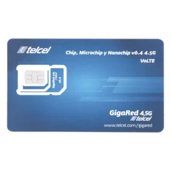 SIM de Datos / 6 GB Mensual / 12 Meses de Servicio / 3G/4G / Roaming EE.UU. y Canadá