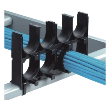 Espaciador de Cables Apilable / 4 Espacios / 1.25 in (31.8 mm) / Nylon 6.6 FR / Negro