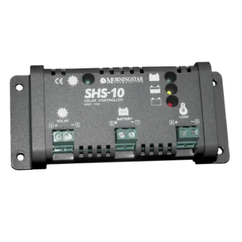 Controlador de Carga Solar PWM / 10 A / 12 VCC / Desconexión Automática / IP22 / Consumo 8 mA / -25°C a +50°C