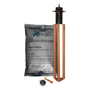 Electrodo de Puesta a Tierra / 25 A / Filtro LCR / Compuesto H2Ohm / Resistencia < 2 Ω / Diseño Delta Tubular