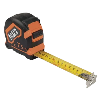 Flexómetro Profesional / 7.5 m (24.6 ft) / Gancho Doble Magnético / Cinta Bifaz Imperial-Métrica / Freno de Alta Velocidad / Revestimiento de Nylon