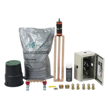Kit de Puesta a Tierra / Electrodo Magnetoactivo / Capacidad 400 A / Resistencia < 2 Ω / Compuesto H2OHM Orgánico Certificado