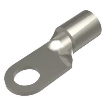 Terminal de Anillo / 6 AWG / Tornillo 1/4" / Cobre Electrolítico / Sin Aislamiento / 25 mm (82.0 ft) Longitud