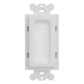 Inserto de Cepillo para Placa Frontal GFCI / ABS / 0.15' x 0.07' x 0.15' / Blanco / RoHS