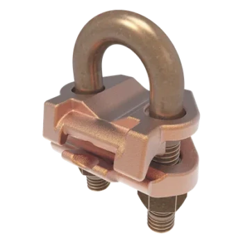 Conector Mecánico para Cable / Calibre 4 a 2/0 AWG / Paralelo o 90° / Tubo 3/8" o Varilla 5/8" - 3/4" / UL467