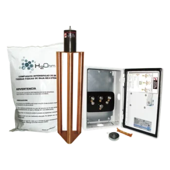 Electrodo de puesta a tierra / 400 A / Filtro LCR / Compuesto H2Ohm / Acoplador TGC1 1500 A / Diseño Delta tubular