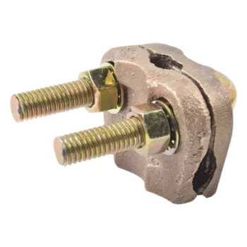 Conector de Varilla a Cable / Varilla 3/4" / Cable 2/0 AWG a 350 Kcmil / Tubería 3/8" a 3/4" / Bronce de Alta Conductividad