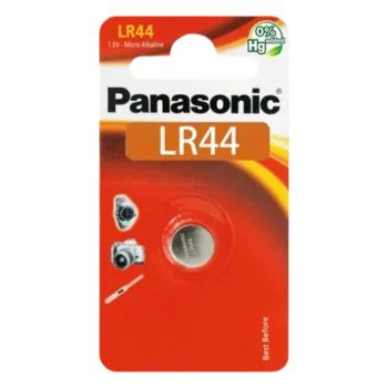 Batería Alcalina de Botón / 1.5 V / 110 mAh / LR44 / Acero Inoxidable Semihermético