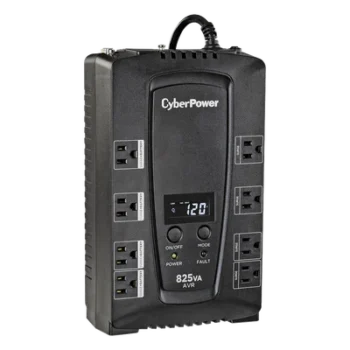 UPS Línea Interactiva / 825 VA / 450 W / 8 Tomas NEMA 5-15R / AVR Integrado / LCD Multifunción / Protección 1030 J