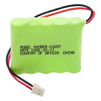 Batería de Respaldo NiMH / 6V / 700 mAh / Conector 2 Pines / Hasta 6 Horas de Autonomía