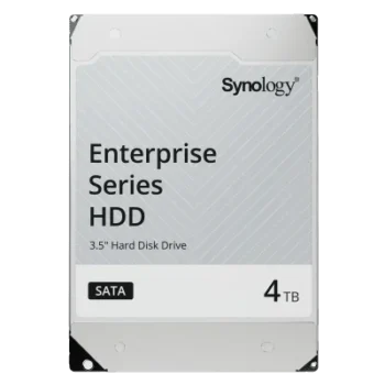 Disco Duro SATA 3.5" / 4TB / SATA 6 Gb/s / CMR / MTBF 1.2 Millones de Horas / Carga 180 TB/año / Compatible DSM