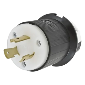 Clavija Industrial con Bloqueo de Media Vuelta / 20 A 250 V CA / 2 Polos 3 Hilos / NEMA L6-20P / 0.360' - 0.930' (9.14 - 23.62 mm) / -40°C a 75°C