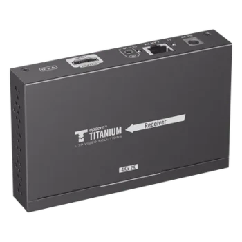 Receptor HDMI IP / 4K@30Hz / 1080p@60Hz / Alcance 120 m (393.7 ft) / Cat6/6a / Control IR / Switch IGMP