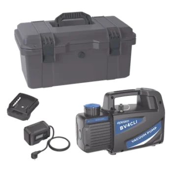 Bomba de Vacío Inalámbrica / 18V Ion-Litio / Vacío Total 160 microns / Caudal 4 CFM (114 L/min) / Capacidad Aceite 330 ml / Peso 4.5 kg / 14.8 ft / Compatible AEG-RIDGID-Milwaukee / Autonomía 45-60 min