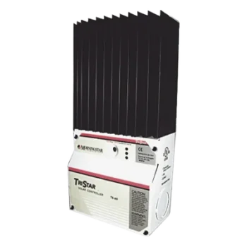 Controlador de Carga Solar PWM / 45 A / 12V 24V 48V / Puerto RS-232 / Hasta 4 kW / 7 Preajustes / Operación hasta 60°C / 13.1 ft² Disipador