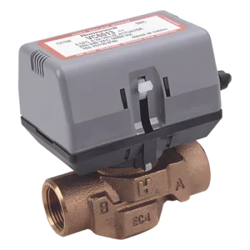 Válvula Motorizada de 2 Vías / Actuador Integrado / Conexión BSPT 3/4" / Control On/Off / 100-130 VCA / Flujo Bidireccional