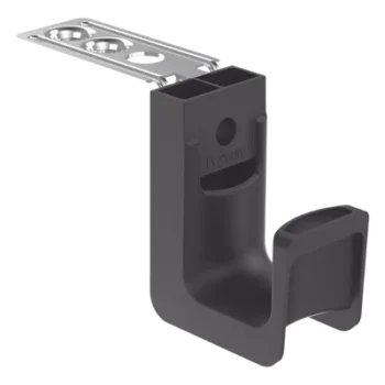 Sujetador tipo J-Hook / Soporte Techo M5-M6-M10 / Capacidad 0.75 in / Carga 6.8 kg / Nylon 6.6 / Paquete 50 pzas