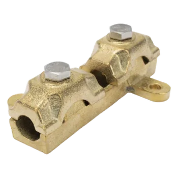Desconectador de Sistema de Tierra / Bronce / 1/0 AWG a 250 MCM / Conector Mecánico