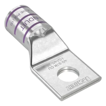 Zapata de Compresión de Cobre / Conductor 4/0 AWG / Orificio 3/8" (9.5 mm) / Diseño Estándar / 1 Pieza