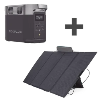Kit Estación de Energía Portátil / 1024Wh LiFePO4 / Panel Solar Flexible 400W / 3000 Ciclos / X-Boost 2400W