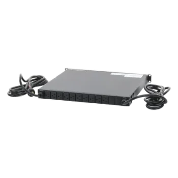 PDU Monitoreable ATS / 10 Salidas 5-15R / 20 A / 120 Vca / 1UR Horizontal / Conmutación IP / LCD 2.00 pulgadas