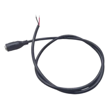 Cable de Alimentación DC / Conector Hembra 5.5 mm x 2.1 mm / Puntas Libres / 60 cm (23.6 Pulgadas) / 22 AWG / 12 VCC