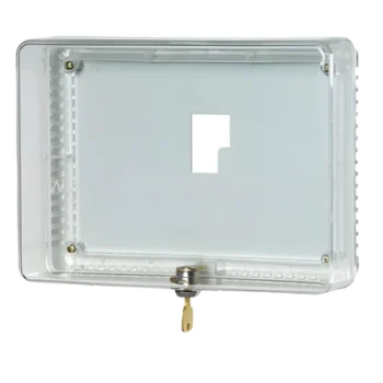 Guarda Antimanipulación para Termostato / Policarbonato Transparente / Montaje Vertical u Horizontal / Cerradura con Llave / Tamaño Grande