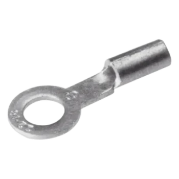Terminal de Ojillo / Calibre 12-10 AWG / Tornillo 3/8" (10 mm) / Barril Largo / Galvanizado Electrolítico