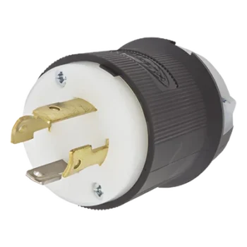 Clavija Industrial con Bloqueo de Media Vuelta / 30 A / 125/250 V CA / 3 Polos 4 Hilos / NEMA L14-30P / 2.75 x 2.33 in (69.85 x 59.18 mm)