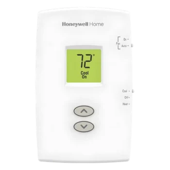 Termostato No Programable / 1 Etapa Calor/Frío / Alimentación 20-30 VAC o Baterías AAA / Terminales R, RC, C, W, Y, G, O, B / Formato Vertical