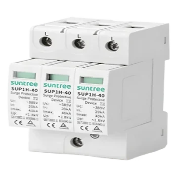 Supresor de Picos / 440 VCA / 3 Polos / 40 kA / IP20 / -40°C a +80°C / Riel DIN 35 mm