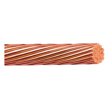 Cable Eléctrico de Cobre Desnudo / Calibre 2/0 AWG / 19 Hilos / 100 m (328 pies) / 360 A / 67.43 mm²