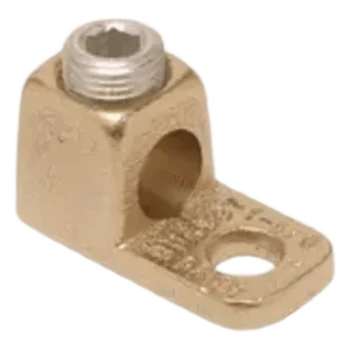 Terminal de Cobre / Calibre 14 - 4 AWG / Tornillo 1/4" / Torque 45 lb-in / Sin Recubrimiento