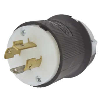 Clavija Industrial con Bloqueo de Media Vuelta / 20 A / 125/250 V CA / 3 Polos 4 Hilos / NEMA L14-20P / 2.75 in (69.85 mm) de Altura