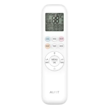 Control remoto para minisplit / 27 teclas / 3.0 V / 170x52x18 mm / 0°C a 40°C