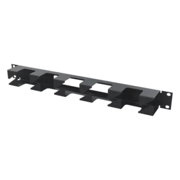 Organizador de Cables Horizontal / 19" / 1U / Acero / Capacidad 22 Cables Cat 5e