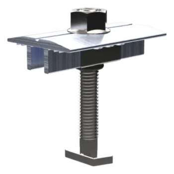Abrazadera Intermedia para Módulos Solares / Aluminio Serie 6000 / Módulos 30-40 mm / 47 g / Acero Inoxidable / 4 Sistemas de Montaje