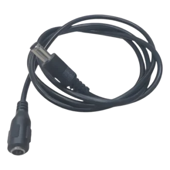 Cable de Alimentación DC / Conector Macho a Hembra 5.5x2.1 mm / 22 AWG / 1 m (3.28 ft) / Polarizado / Forro Negro