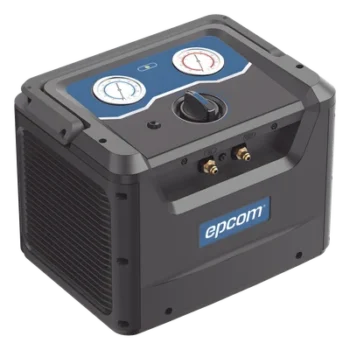 Máquina Recuperadora de Refrigerante / Compresor Sin Aceite Pistón Simple / 38.5 bar (558 psi) / Motor DC Sin Escobillas 1 HP / Operación Un Botón / Recuperación Vapor 0.22-0.25 kg/min / Recuperación Líquido 1.8-2.2 kg/min / 9.5 kg