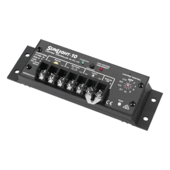 Controlador Solar para Iluminación / 20 A / 12 Vcc / 10 Opciones de Iluminación / Detección Automática Día/Noche / Regulación 14.1 V