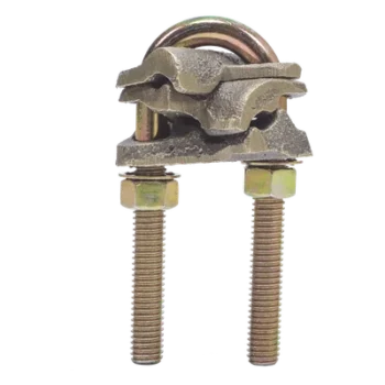 Conector Mecánico de Bronce / Unión Cruzada X / Calibre 4-2/0 AWG / Sin Soldadura / 1.18 x 2.36 x 1.77 x 1.38 pulgadas