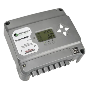 Controlador de Carga Solar MPPT / 40 A / 12V y 24V / Pantalla LCD / 2 Puertos USB 3A / Control de Iluminación