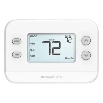 Termostato No Programable / 1H/1C / Pantalla 4.09 pulgadas / Precisión ±0.5 °C / Alimentación 24 VCA o Baterías AA