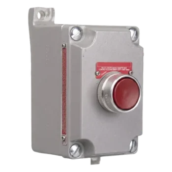 Estación de Control / Pulsador Momentáneo NC / 10 A / 50-60 Hz / Áreas Clasificadas Clase I y II / Conduit 3/4' / -50 a 40 °C