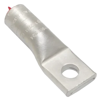 Zapata de Compresión de Aluminio / 250 KCMIL / Tornillo 1/2" / 350 kV / Lengua Recta / Estilo Barril Biselado